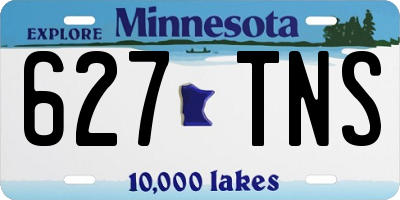 MN license plate 627TNS