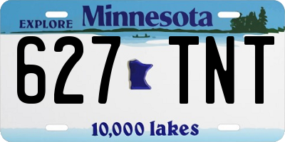 MN license plate 627TNT