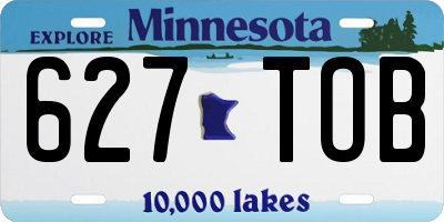 MN license plate 627TOB