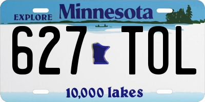 MN license plate 627TOL