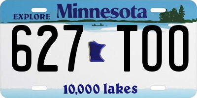 MN license plate 627TOO