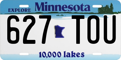 MN license plate 627TOU