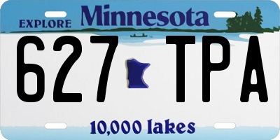 MN license plate 627TPA