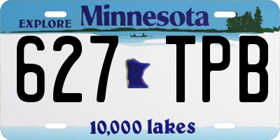 MN license plate 627TPB