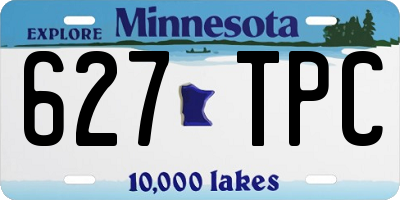 MN license plate 627TPC