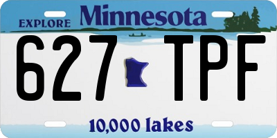 MN license plate 627TPF