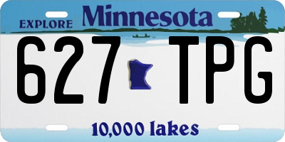MN license plate 627TPG