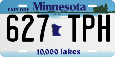 MN license plate 627TPH