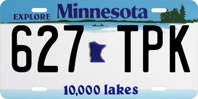 MN license plate 627TPK