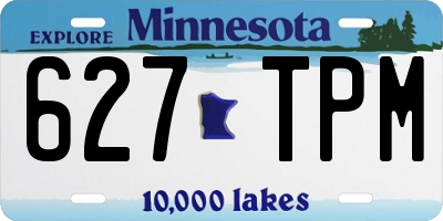 MN license plate 627TPM