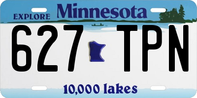 MN license plate 627TPN