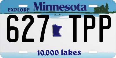 MN license plate 627TPP