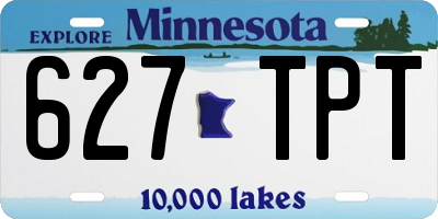 MN license plate 627TPT