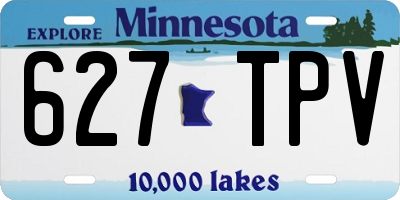 MN license plate 627TPV