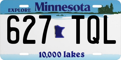 MN license plate 627TQL