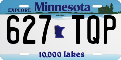 MN license plate 627TQP