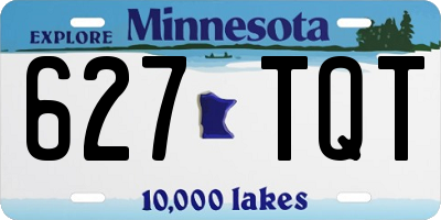 MN license plate 627TQT