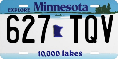 MN license plate 627TQV