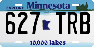 MN license plate 627TRB
