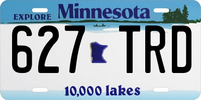 MN license plate 627TRD