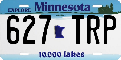 MN license plate 627TRP