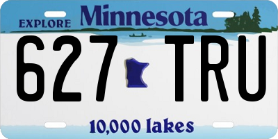 MN license plate 627TRU