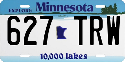 MN license plate 627TRW