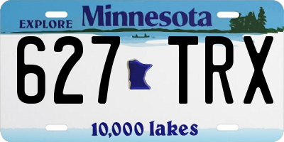 MN license plate 627TRX