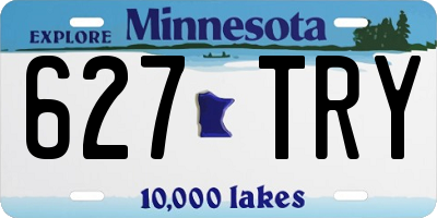 MN license plate 627TRY