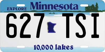 MN license plate 627TSI