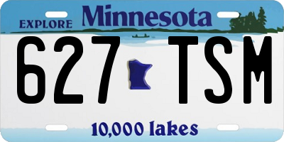 MN license plate 627TSM