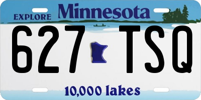 MN license plate 627TSQ