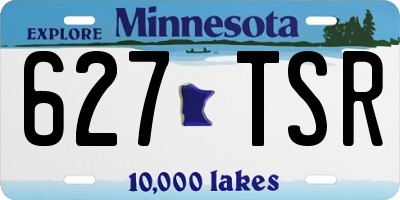 MN license plate 627TSR