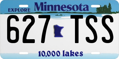 MN license plate 627TSS