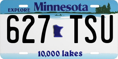 MN license plate 627TSU