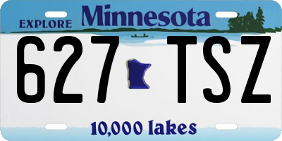 MN license plate 627TSZ