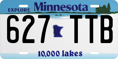 MN license plate 627TTB