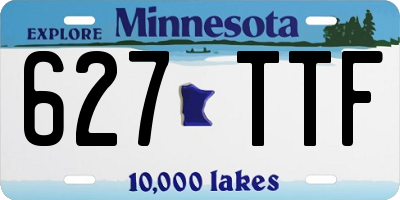 MN license plate 627TTF