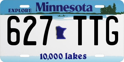 MN license plate 627TTG