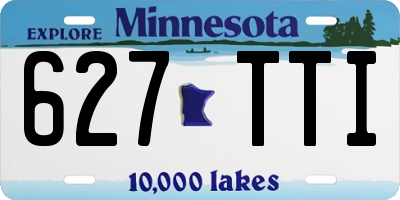 MN license plate 627TTI