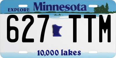 MN license plate 627TTM