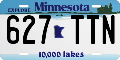 MN license plate 627TTN
