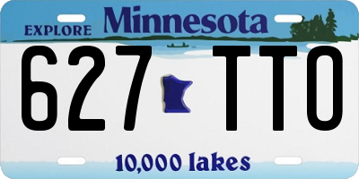 MN license plate 627TTO