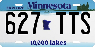 MN license plate 627TTS