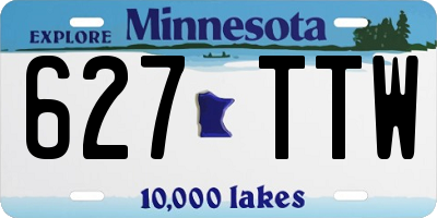 MN license plate 627TTW