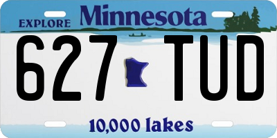 MN license plate 627TUD