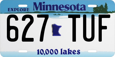 MN license plate 627TUF