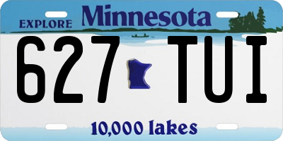 MN license plate 627TUI