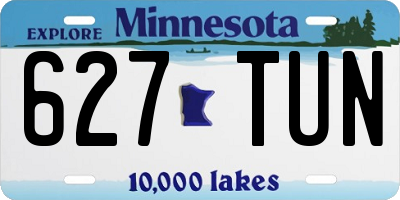 MN license plate 627TUN