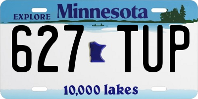 MN license plate 627TUP